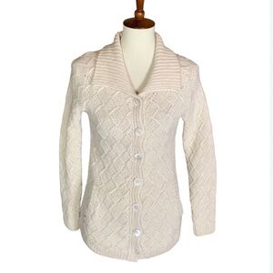 Express hand knit wool and alpaca blend cardigan sweater Size Medium